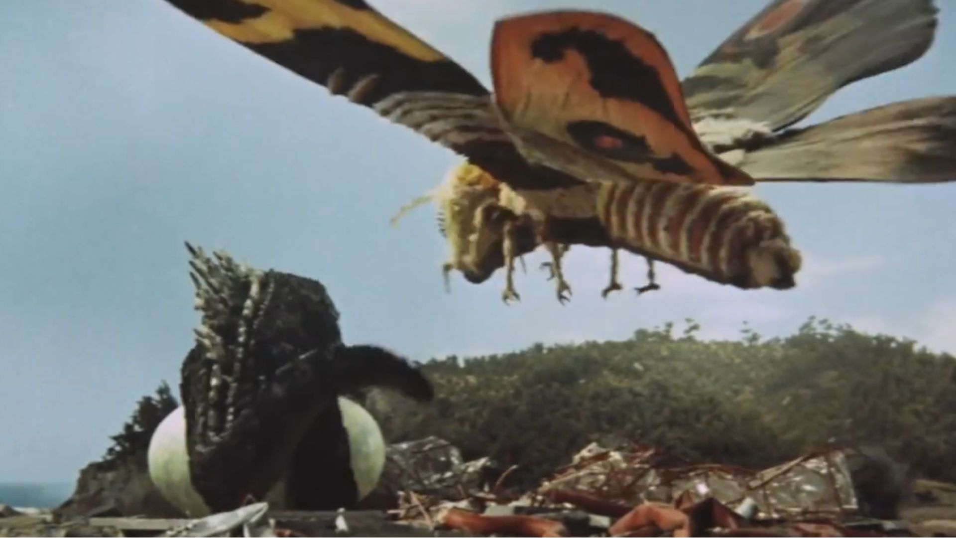 Mothra Vs. Godzilla (1964) // Ghidora, The Three-Headed Monster (1964) still